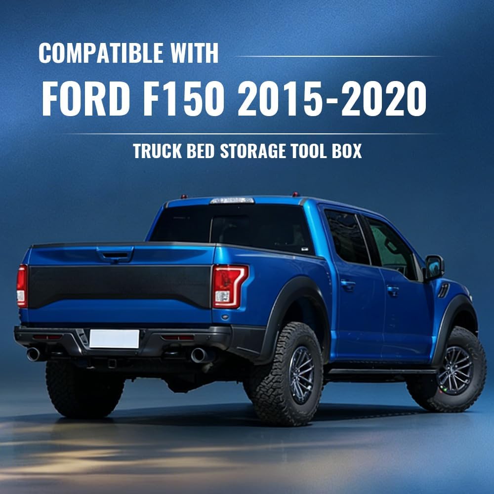 PIT66 Truck Bed Toolboxes, Compatible With 2015-2020 Ford F150, Driver+Passenger Side, 2 pcs set Drawer
