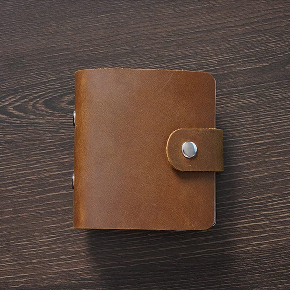 YMGSCC Small Leather Notebook Binder Storage Box Portable Diary Notepad Office Stationery Gift