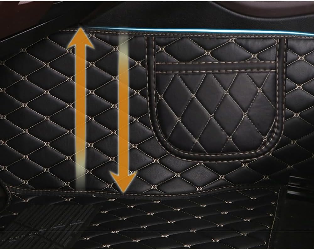 Car Floor Mats for HR-V 2016 2017 2018 2019 2020 2021 2022 Custom Front and Rear Foot Pads Full Coverage Protective Tailored Carpet Mat Accessories,Red1NO.89(Coffee)