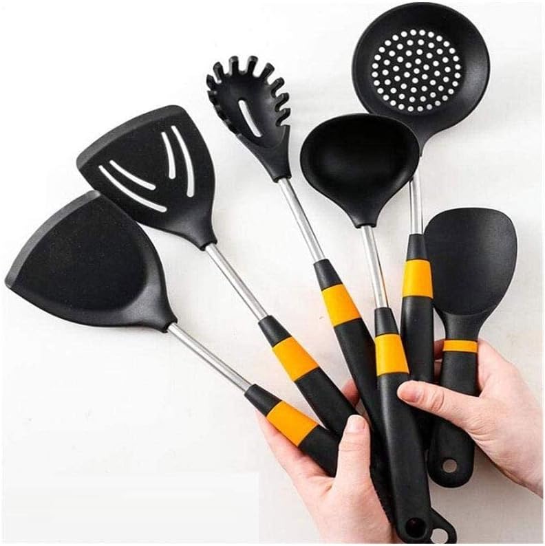Cooking Utensils Set Stainless Steel Silicone Kitchen Utensil Set Non-stick Spatula with Storage Box Cooking Tools