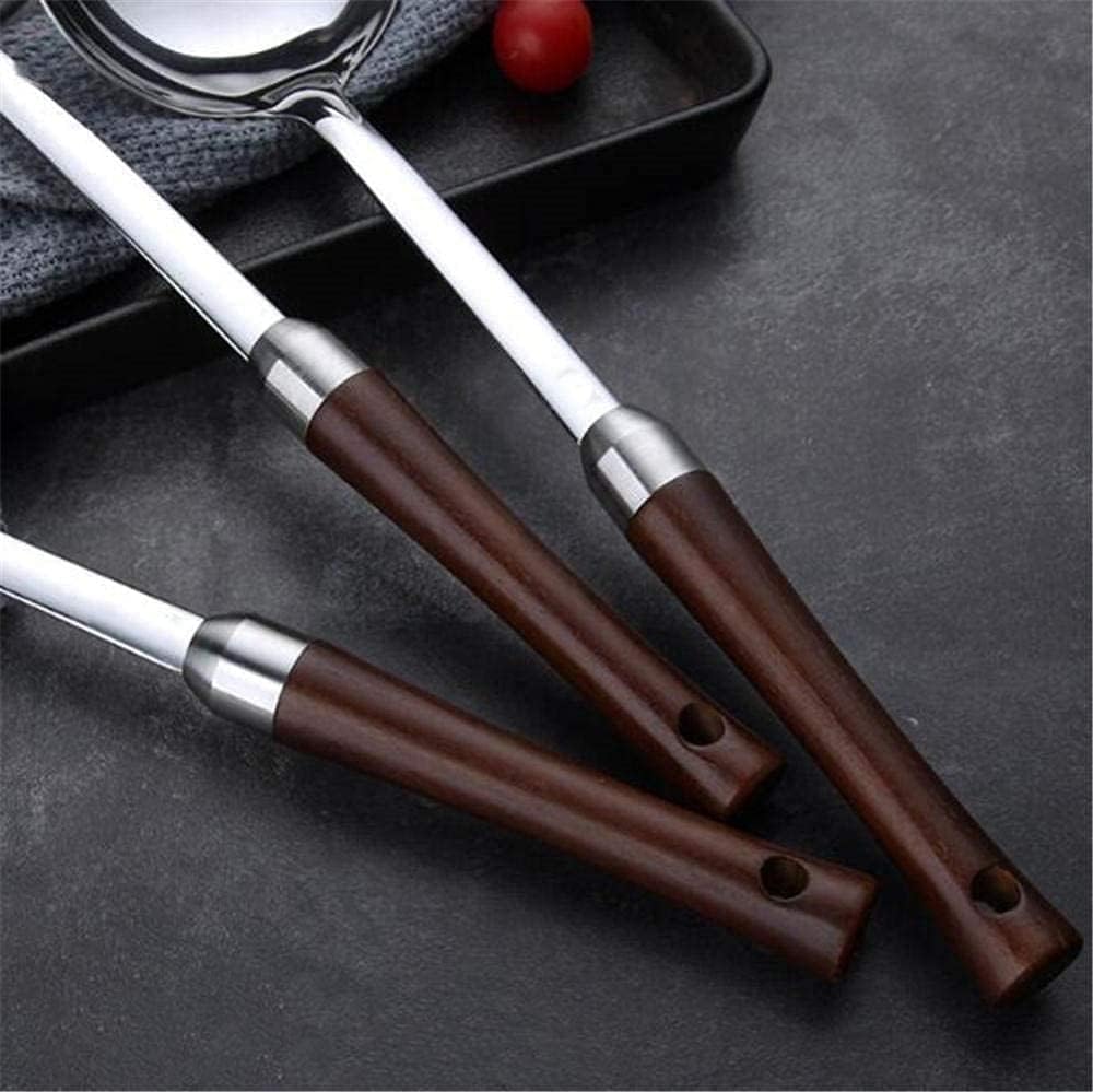Silicone Cooking Utensil Set, Stainless Steel Cooking Utensil Sets, 6 pcs tainless Steel kitchenware, Shovel Spoon, Spatula, Colander, Shovel, Cooking Spoon, Soup Spoon
