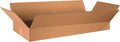 BOX USA 36x16x5 Flat Corrugated Boxes, Flat, 36L x 16W x 5H, Pack of 15 | Shipping, Packaging, Moving, Storage Box for Home or Business, Strong Wholesale Bulk Boxes