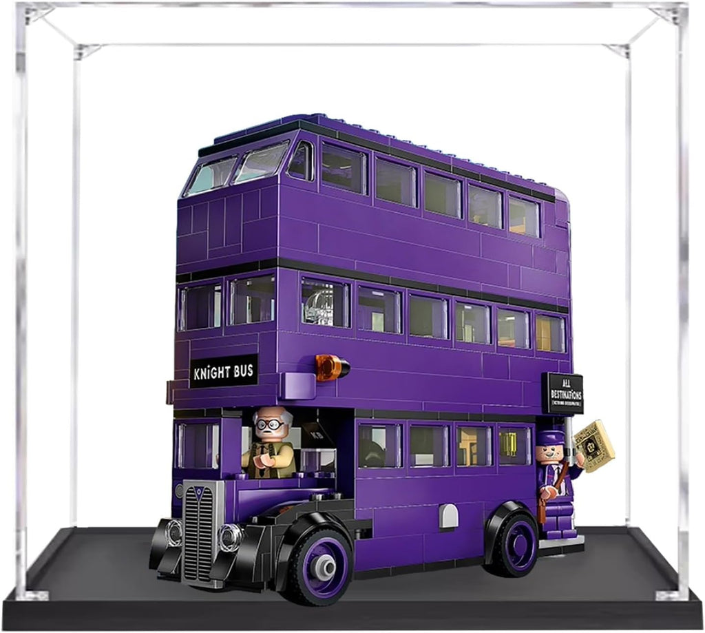 Acrylic Display Case for Lego 76446 Knight Bus Building Set– Dustproof Display Box & Showcase,, Display Box Compatible with Lego 76446 -Only Display case (3mm)