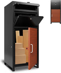 Package Delivery Box for Outside, 36.6'x 15.75'x 15.75' Secure Anti Theft Package Delivery Box with Mailbox, for House, Porch, Curbside
