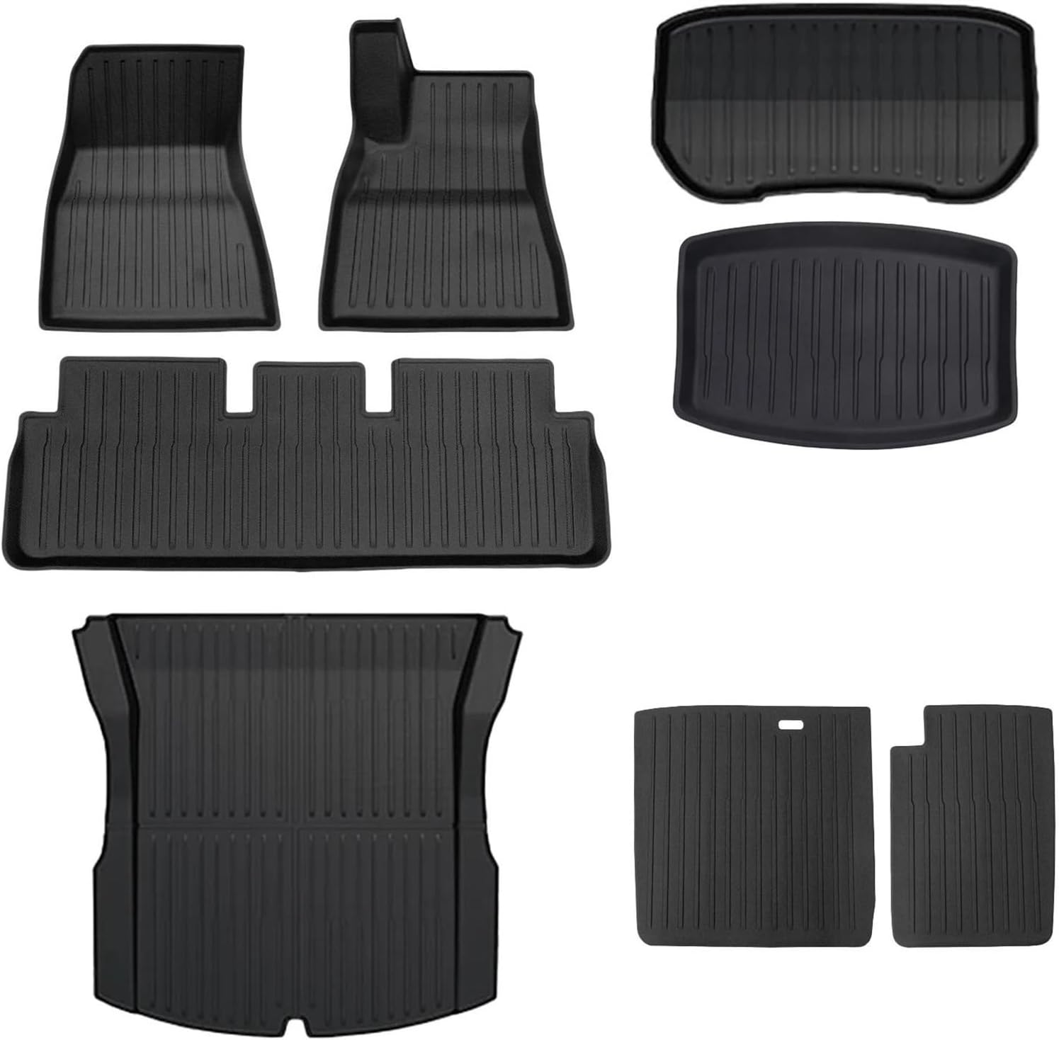 Car Boot Liners TPE Floor Mats Cargo Liner for Tesla for Model 3 for Highland 2024 All Weather Waterproof Anti-Slip Trunk Mats