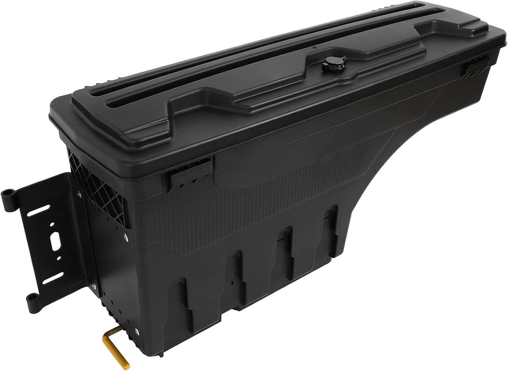 SCITOO Truck Bed Tool Box for Dodge Ram 1500 2019-2021 Left Driver Side,Multi-Compartment Dividers Organized Storage,Heavy Duty & No-Drill Installation