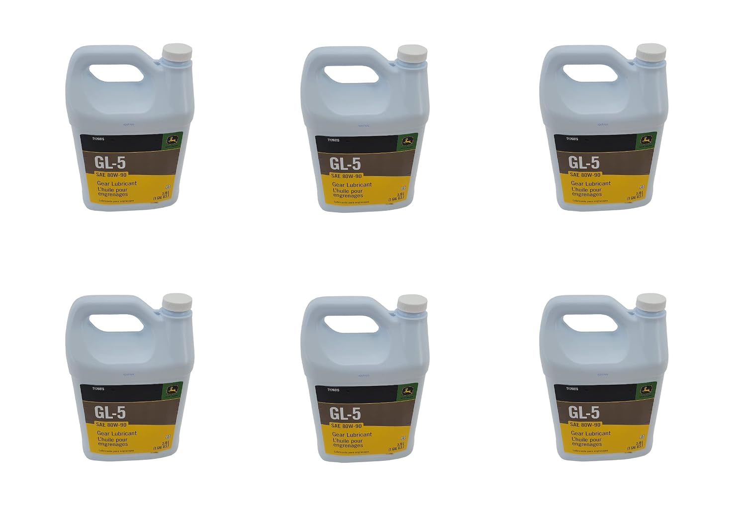John Deere Original Equipment (6 GALLONS) GL-5 Gear Lubricant - TY26815