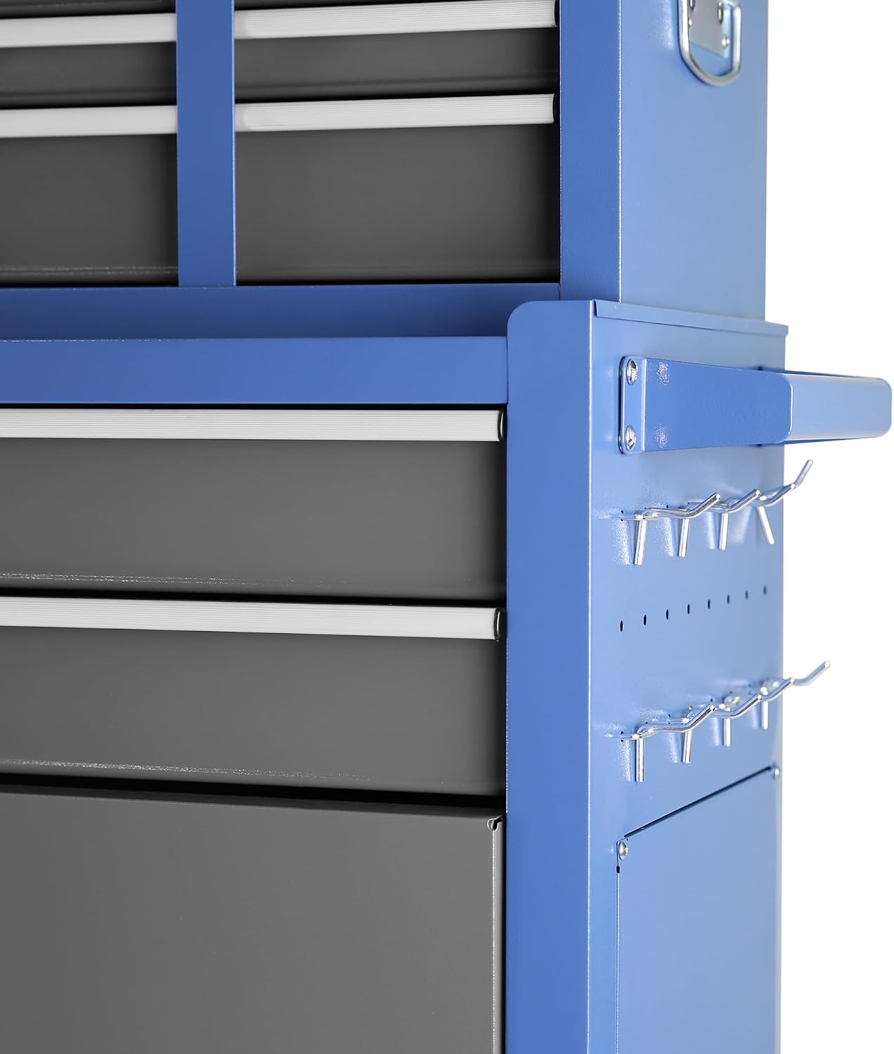 8-Drawer Rolling Tool Chest with Wheels, Large Mobile Steel Tool Storage Organizer with Lock&Liner for Warehouse, Workshop
