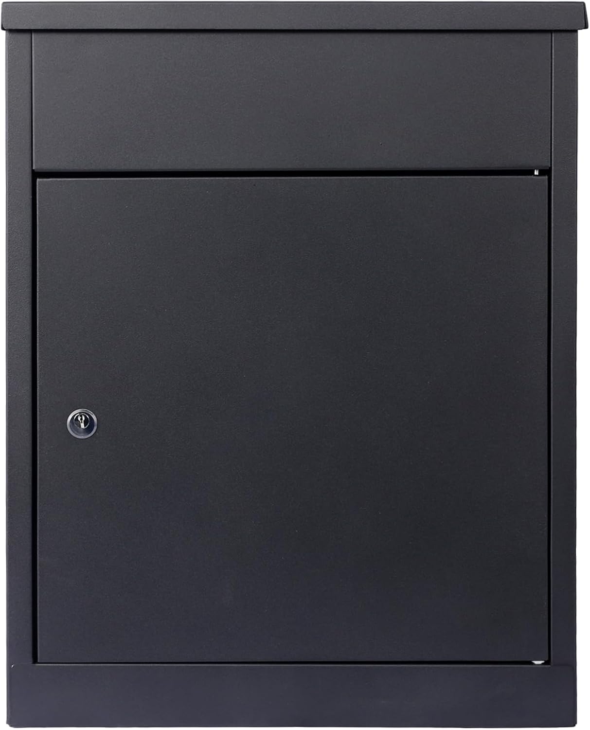 Package Delivery Box for Outside, Deck Boxes Outdoor Extra Large Mailbox Lockable Package Lock Box Steel Outdoor Package Box for Porch, 22.8'x17.3'x14.2' black