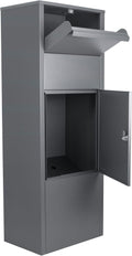 Barska Large Package Delivery Parcel Mail Steel Drop Box for Porch with Tamper-Resistant Drop Slot & Key Lock