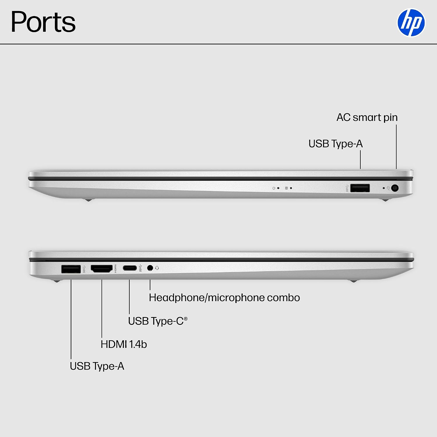 HP 17 Inch Laptop, 17.3' HD+ Touchscreen Display, AMD Ryzen 5 7430U (Up to 4.5GHz), 32 GB RAM, 1 TB SSD, Wi-Fi 6, Bluetooth 5.4, Windows 11 Pro, Copilot AI, Numeric Keypad, w/RECOLX AI Voice Recorder