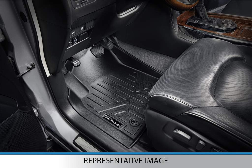 SMARTLINER Custom Fit Floor Mats 2 Row Liner Set for 2010-2016 Buick Lacrosse