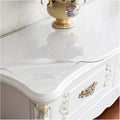 Clear PVC Furniture Protectors Waterproof PVC Table Pad 3 Thicknesses Tablecloth for Hardwood Surface Kitchen Carpet Tiles Dresser Desk Covers, Custom Size