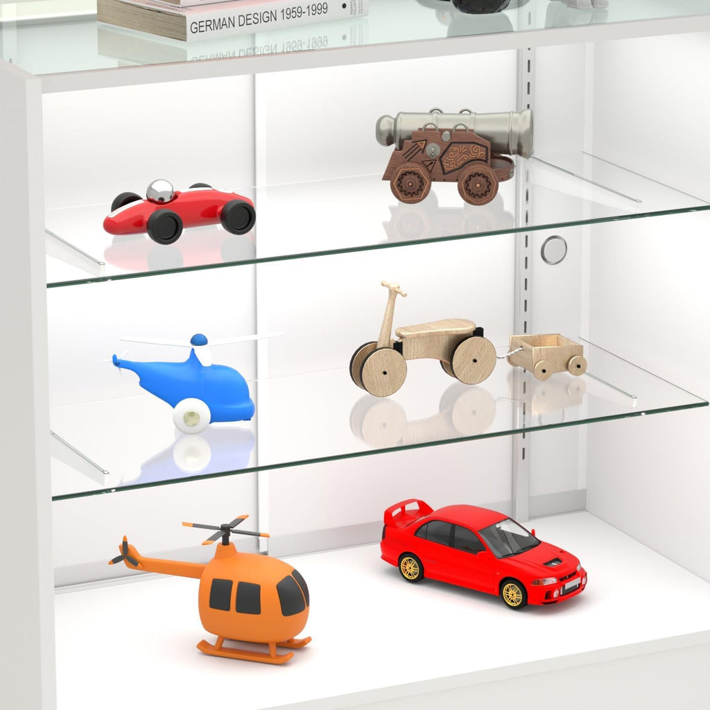 36' W x 18' D x 38' H - Reatil Display Case, Full Vision Display case with LED Llights