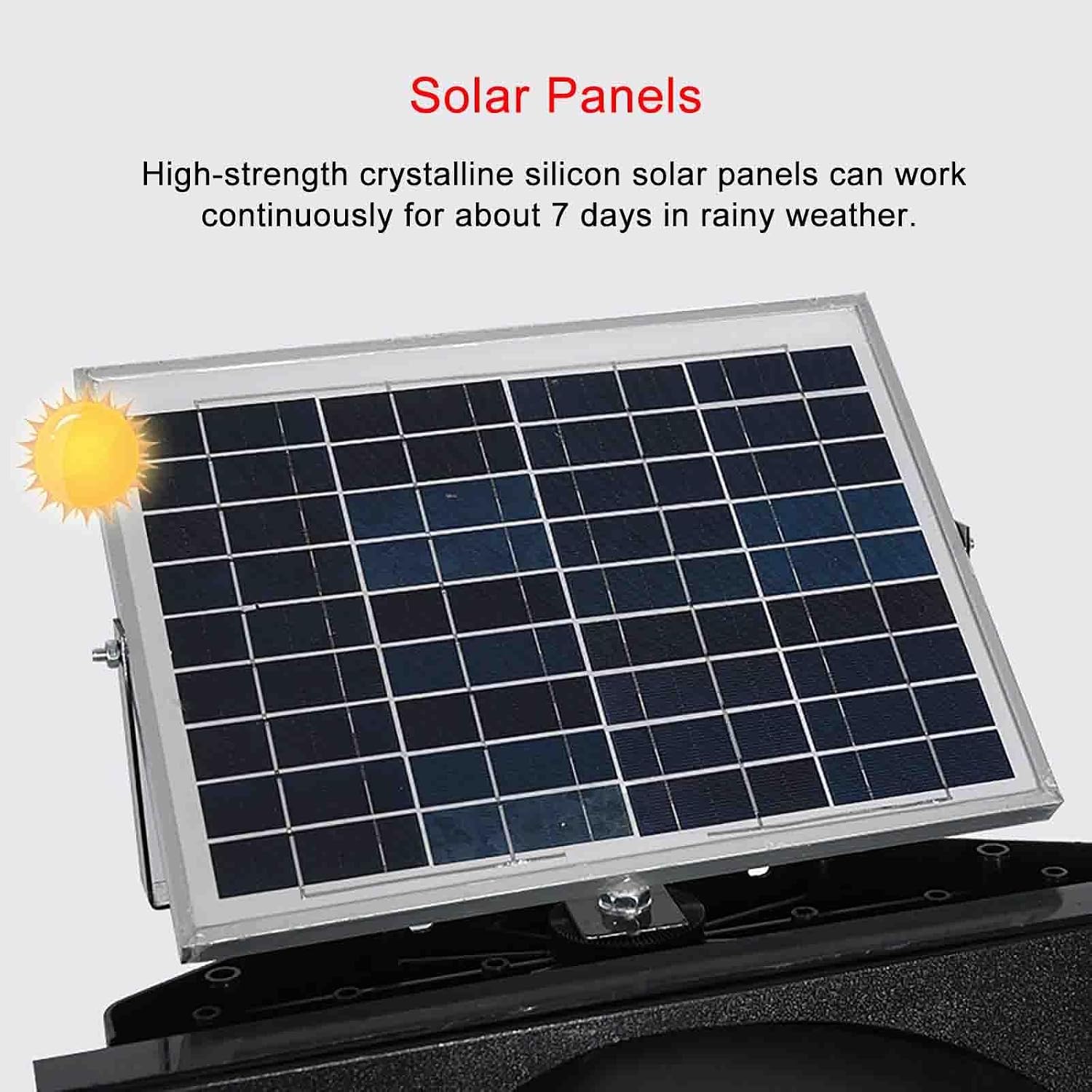 Solar Traffic Signal Light, Waterproof LED Warning Sign with Flashing Red/Yellow Lights & Solar Panel, Outdoor Safety Lamp for Intersections, Curves & Bridges (12in)