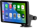 Car and Driver INTELLIDASH 7' HD Touchscreen – Portable Apple CarPlay Wireless Android Auto Screen for Car, Bluetooth Stereo, Backup Camera Support, Mirror Link, GPS Navigation, Siri, Google, SiriusXM