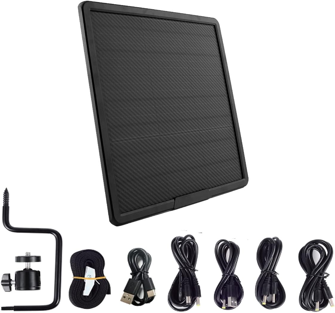 Outdoor 25000mAh Large Capacity Solar Power Pack 5V 6V 9V 12V 20W Type-C Fast Charging Solar Panel Kit Complete for Wild Trail Secruity Camera Camping Car LED Lights WG25000