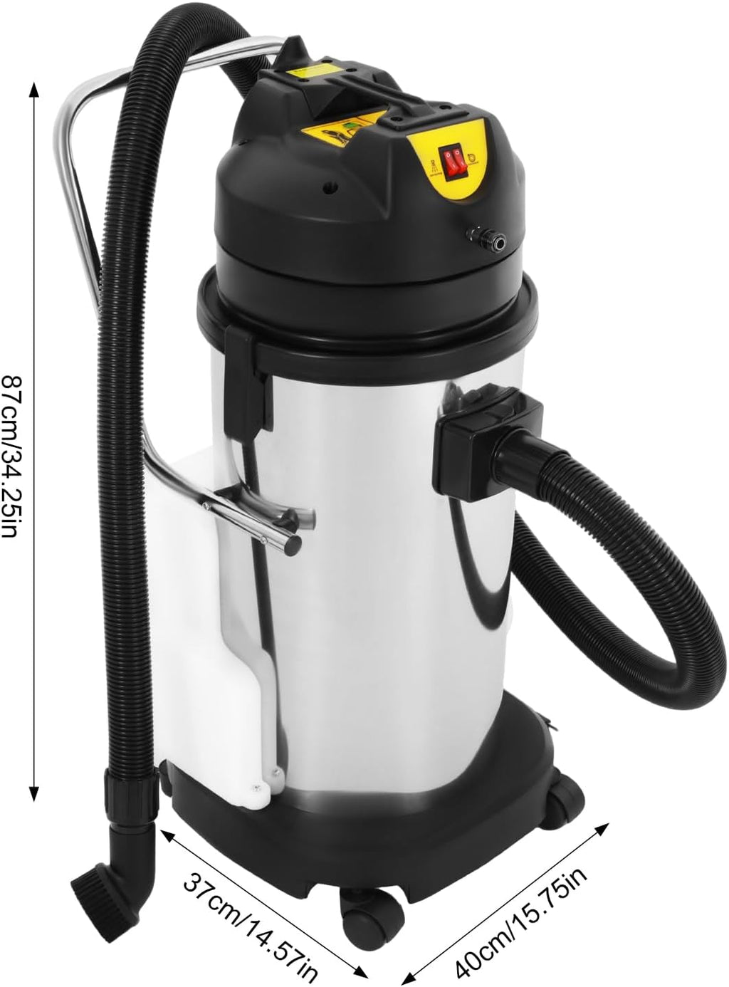 Commercial 40L 3-in-1 Carpet Cleaner & Extractor, 1000W Heavy Duty Floor Cleaning Machine with Vacuum, Spray & Washing Functions for Home, Hotel & Office Use