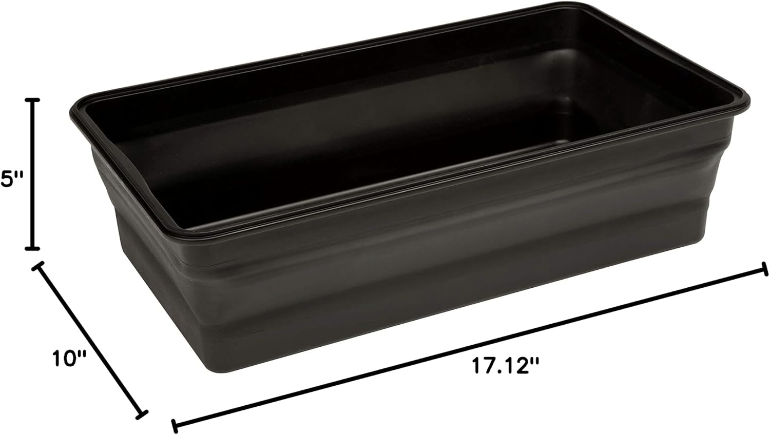 Cuisinart XL Collapsible Marinating Container, Large Capacity Grill Accessories Perfect for BBQs and Tailgates, Marinade and Brining Prep, Collapsible Silicone for Easy Storage (Pack of 4)