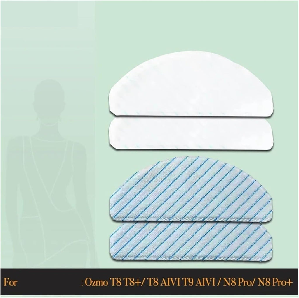 Disposable Mop Pads,Compatible For Ecovacs,Compatible For Deebot,Ozmo T8 T8 + / T8 AIVI T9 / N8 Pro / N8 + Accessories Parts Anti-Scratch(200PCS)