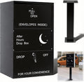Canchiing After Hours Drop Collection Boxes with Mount Post 16' x 13' x 4' Standard Night Box with Lock and Key Items Key Document Collected Mailbox for Shop Repair Service Apartment Offices Business