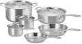 Le Creuset Essential Stainless Steel 10 Piece Cookware Set