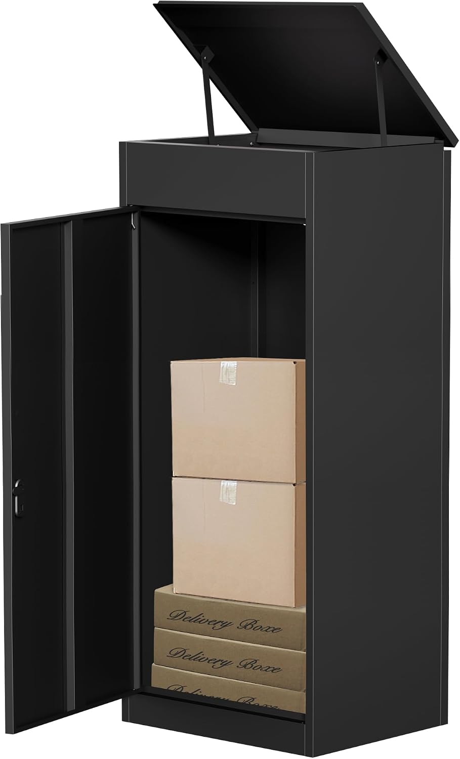 Package Delivery Boxes for Outside,Large Mailbox for Parcel, Anti-Theft Parcel Mailbox with Coded Lock, Wall Mounted Waterproof Home Parcel Box for Porch Yard, Galvanized Steel (19.7'x16.1'x60')
