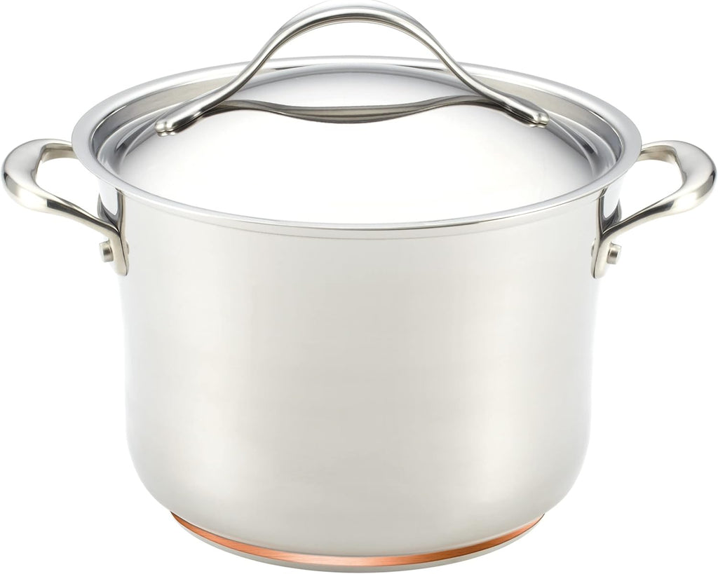 Anolon Stainless Steel & Hard Anodized Aluminum, Cookware Set (11 Piece)