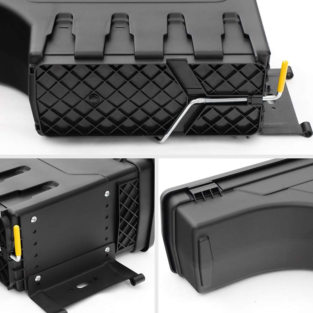 G-PLUS Truck Bed Storage Box Left Driver and Right Passenger Side Compatible with Compatible with Toyota Tacoma 2005-2020 All Engine Rear Tool Box Black 2PCS