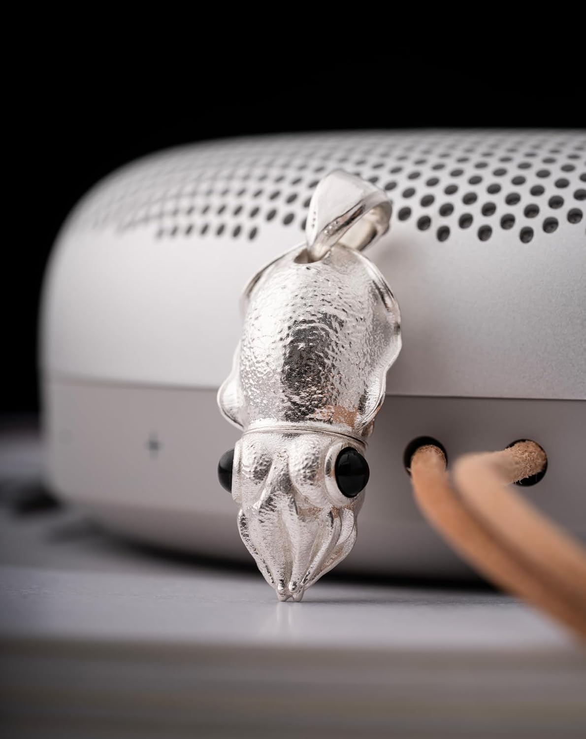COPPERTIST.WU Cuttlefish Box Opener Pendant Necklace Cute Box Cutter Dangle Charm Squid Jewelry Gift for Men Women (Chain not included)