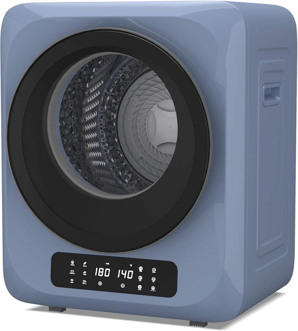 VCJ Portable Dryer for Laundry, 12lbs Clothes Dryer with 6 Drying Modes & 8H Timer, LED Display 850W Front Load Compact Electric Dryer for Apartment, RVs, Dorms