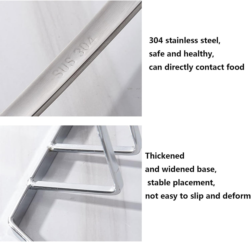 Kitchen Cooking Utensils Set Stainless Steel with Holder 7 Pcs High-Grade Metal Kitchenware Set Utensils with Heat Resistant Ceramic Handle BPA Free Dishwasher Safe, Dazzle