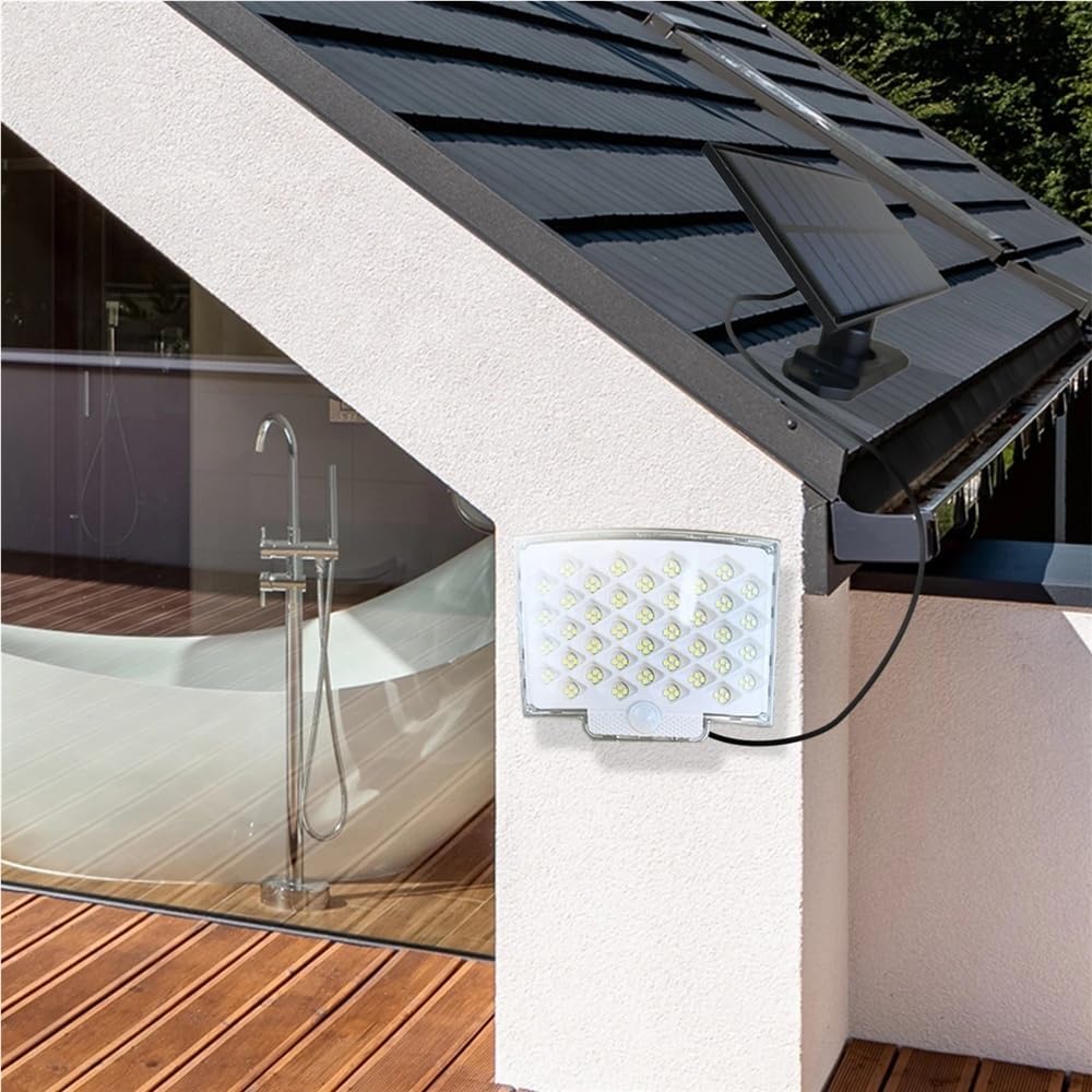LED Solar Light Split Wall Lamp Waterproof Outdoor Wall Emergency Street Security Solar Motion Lamp for Garden Decor(2pcs)