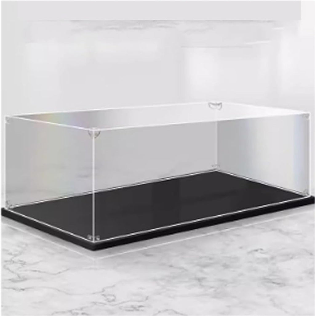 Dustproof Acrylic Display Box Compatible with Lego 21323 Grand Piano Display Case, Dustproof Box, Storage Box, Display Box (Only Display Box) (Black Base)