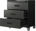 IKIMI 3 Drawer Mobile Tool Storage Cabinet,Heavy Duty Rolling Tool Chest for Garage Organization,Metal Storage Cabinets on Wheels,Assembly Required