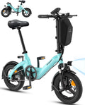 Bodywel 14' Folding Electric Bike for Adults & Teens, 750W Peak Motor, 36V Battery, 20 MPH, Long Range Commuter Ebike with 15° Hill Assist, Compact & Portable
