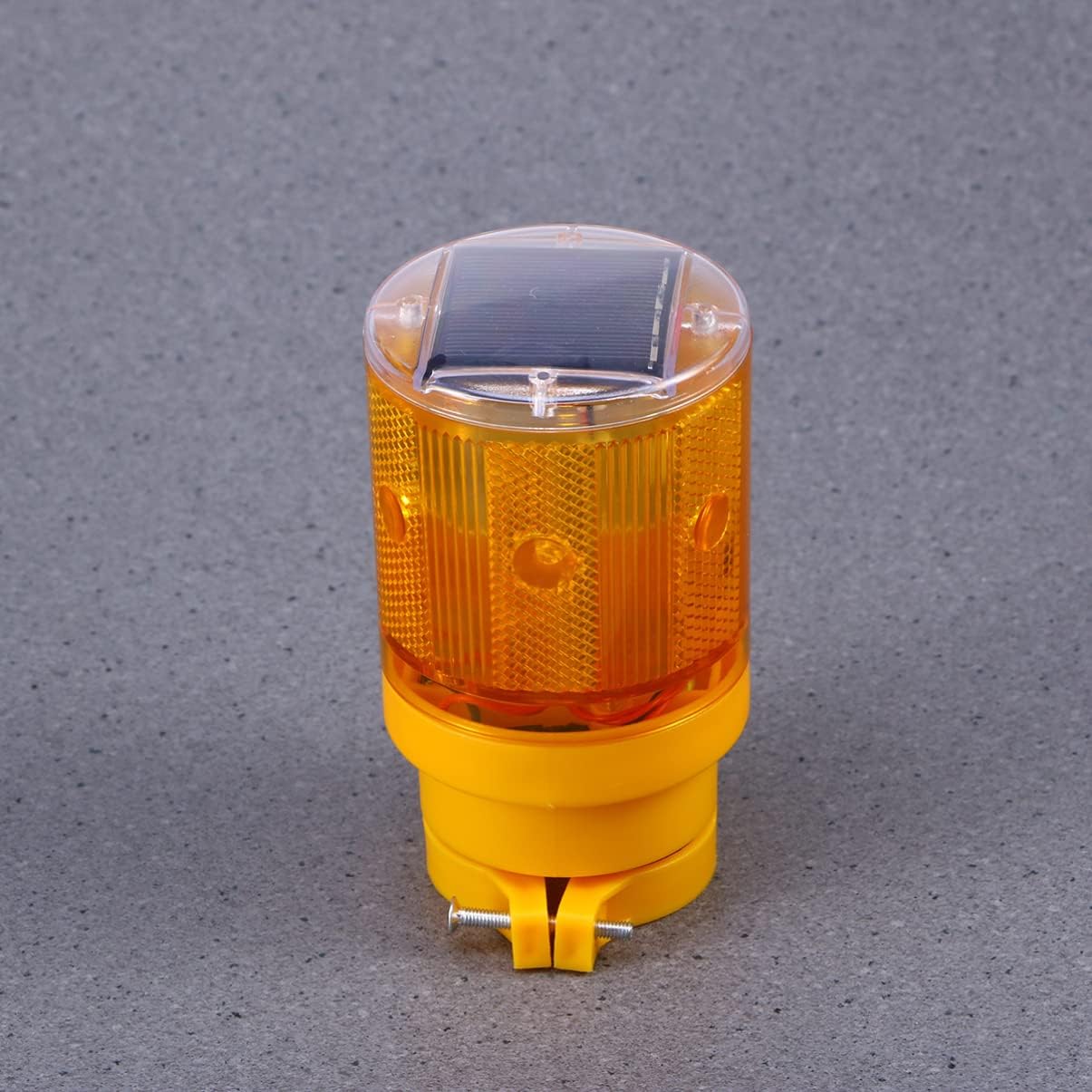 Zerodeko 5sets 2pcs Solar Traffic Light LED Lamp Emergency Beacon for Road Construction Safety Signal Automatic Night Illumination Orange 2pcs*5