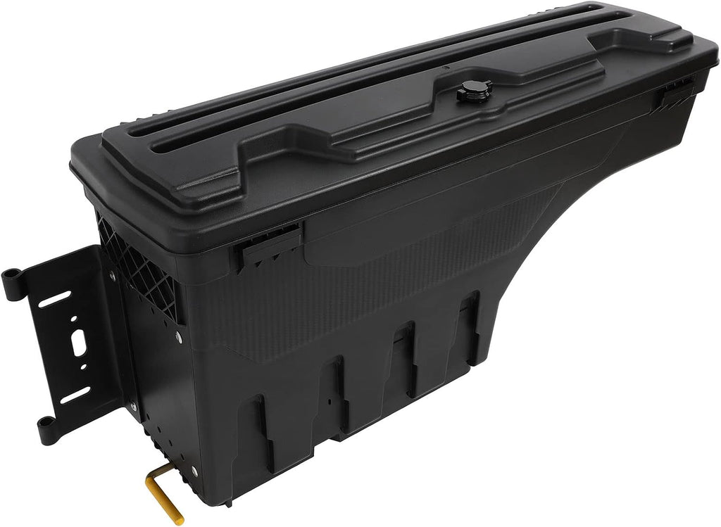 SCITOO Left Driver Side Truck Bed Tool Box for Dodge Ram 1500 2500 3500 2002-2018,Multi-Compartment Dividers Organized Storage,Heavy Duty & No-Drill Installation
