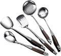 Kitchen Utensils Set，Cooking Utensils Kitchen Tools Gadgets 5 Pieces Sets Spoons for Cooking Spatulas 316 Stainless Steel Cooking Utensils Spatulas Spoons