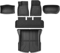 1.5X Raised Edges Upgraded TPE Floor Mats Compatible with Tesla Model 3 Highland 2024 Full Edge Wrapping Waterproof Cargo Liner Trunk Mats(6PCS Floor Mats)