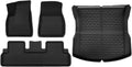 Auto Parts Compatible with Tesla Model 3 2024 Highland XPE Floor Mats All Weather Car Floor Mats Front Rear Frunk Cargo Liner Set Anti Slip Waterproof(4PCS LHD)