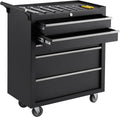 5-Drawer Tool Chest With Wheels, Rolling Tool Cart With Universal Wheels, Sliding Drawers and Protective Liner, Lockable Storage Cabinet for Garage, Workshop, Warehouse