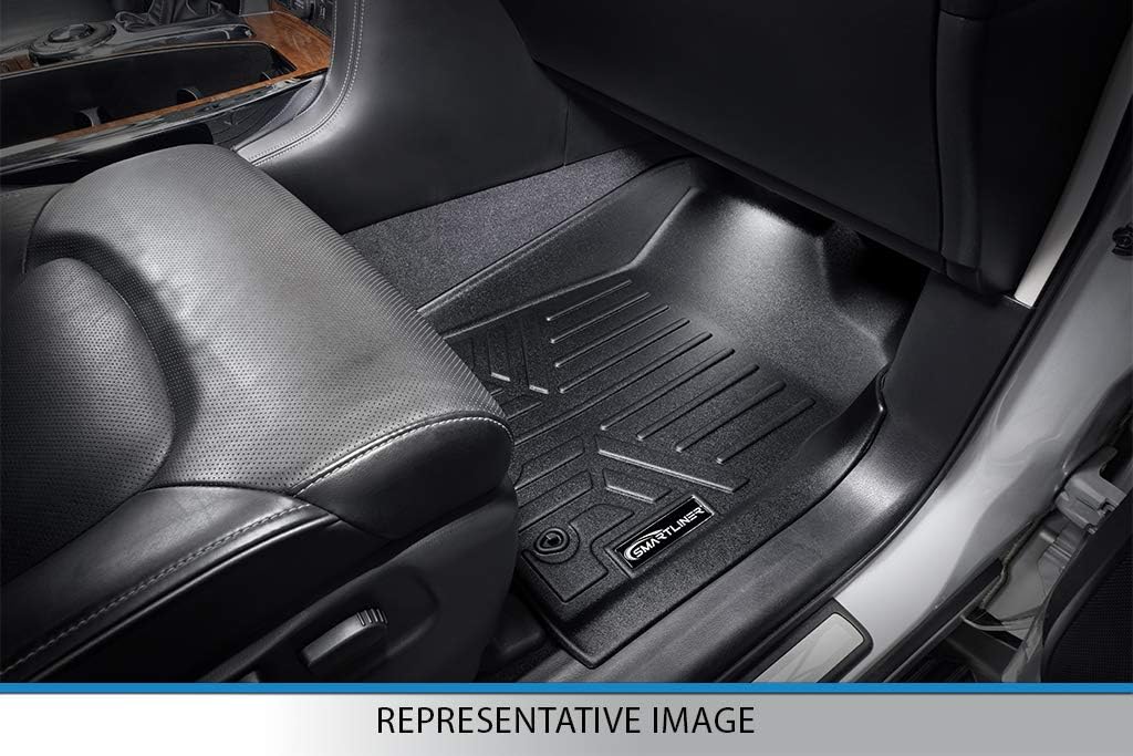 SMARTLINER Custom Fit Floor Mats 2 Row Liner Set for 2010-2016 Buick Lacrosse