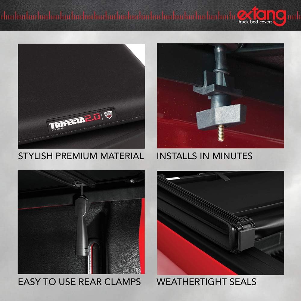 RealTruck Extang Trifecta Toolbox 2.0 Soft Folding Truck Bed Tonneau Cover | 93458 | Fits 2019-2026 Chevy/GMC Silverado/Sierra 1500HD (Does not fit with Factory Side sotrage Box) 8' 2' Bed (98.2')