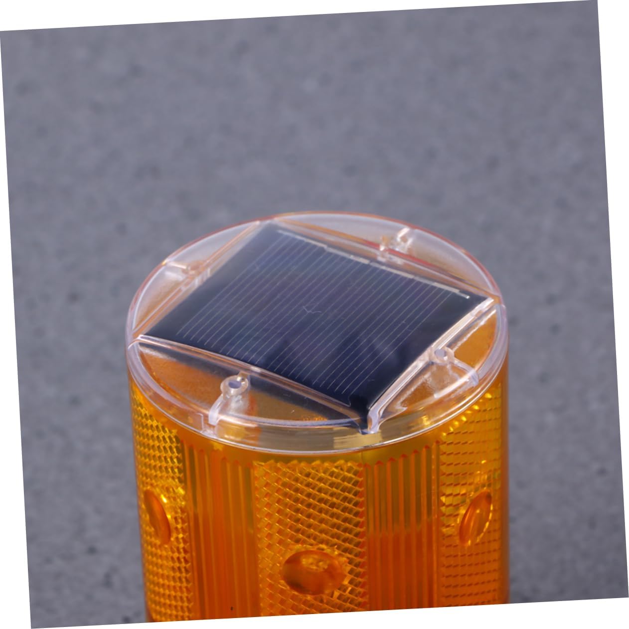 Zerodeko 10pcs Solar Light Strobe Beacon Lamp for Traffic Safety Road Construction and Emergency Use Orange