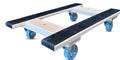 Made in USA Solid Oak Furniture Dolly – 18' x 30' H-Frame Heavy-Duty 1000 lbs Capacity Non-Slip Grip Pads 3.5' Non-Marking Wheels Professional-Grade Moving Cart