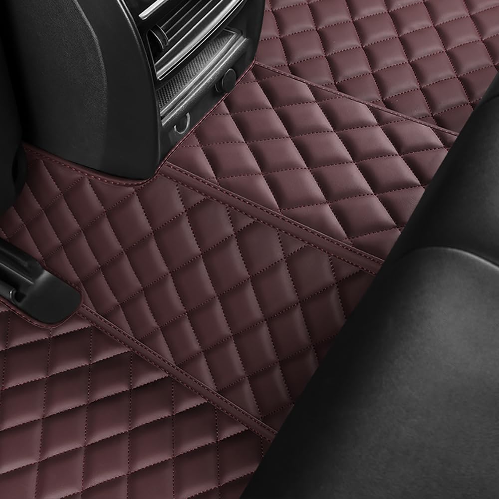 Car Floor Mats for Grand Highlander 7 Seater 2024 2025 Custom Full Coverage Double Layer Protective Carpet Mat Foot Pads Accessories,BlackNO.296(Brown)