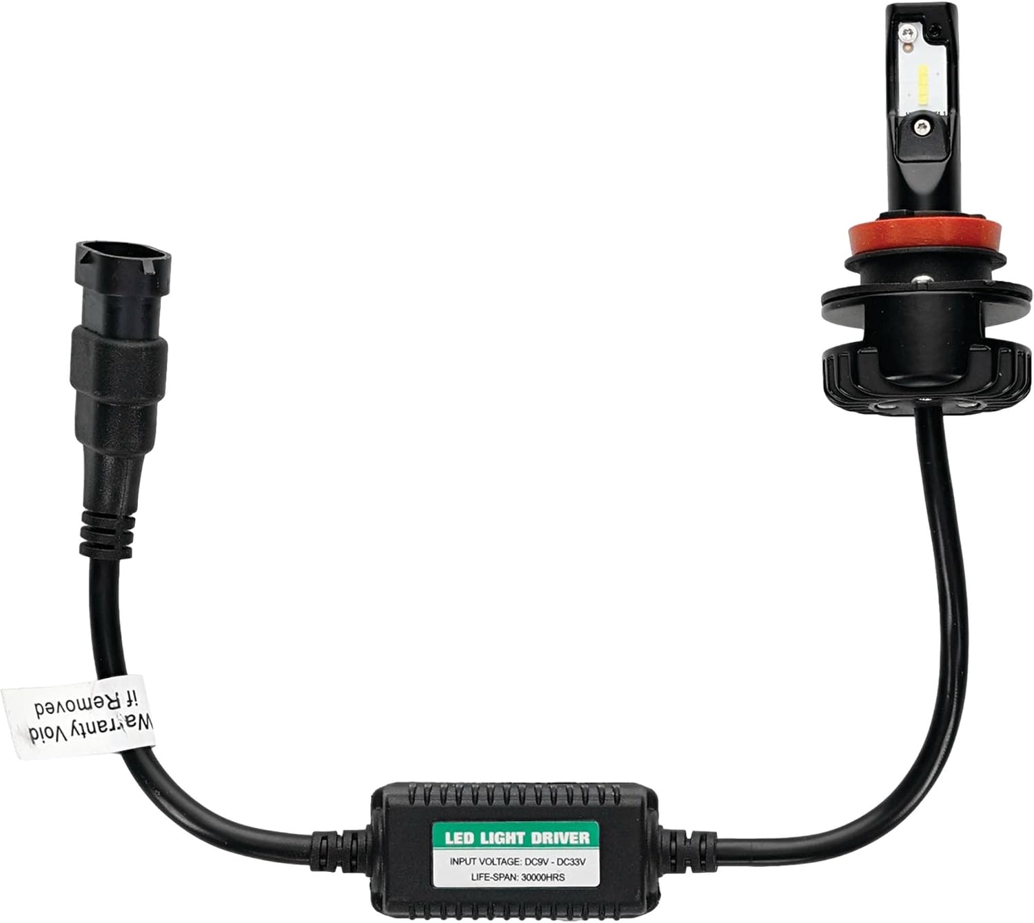 Tiger Lights TLHL-H11 12V LED Headlight Conversion Kit Compatible with/Replacement for General Electric H11 1.2 Amps, 16 Wattage, 1400 Lumens, (2) LED Light Bulbs Off-Road Light
