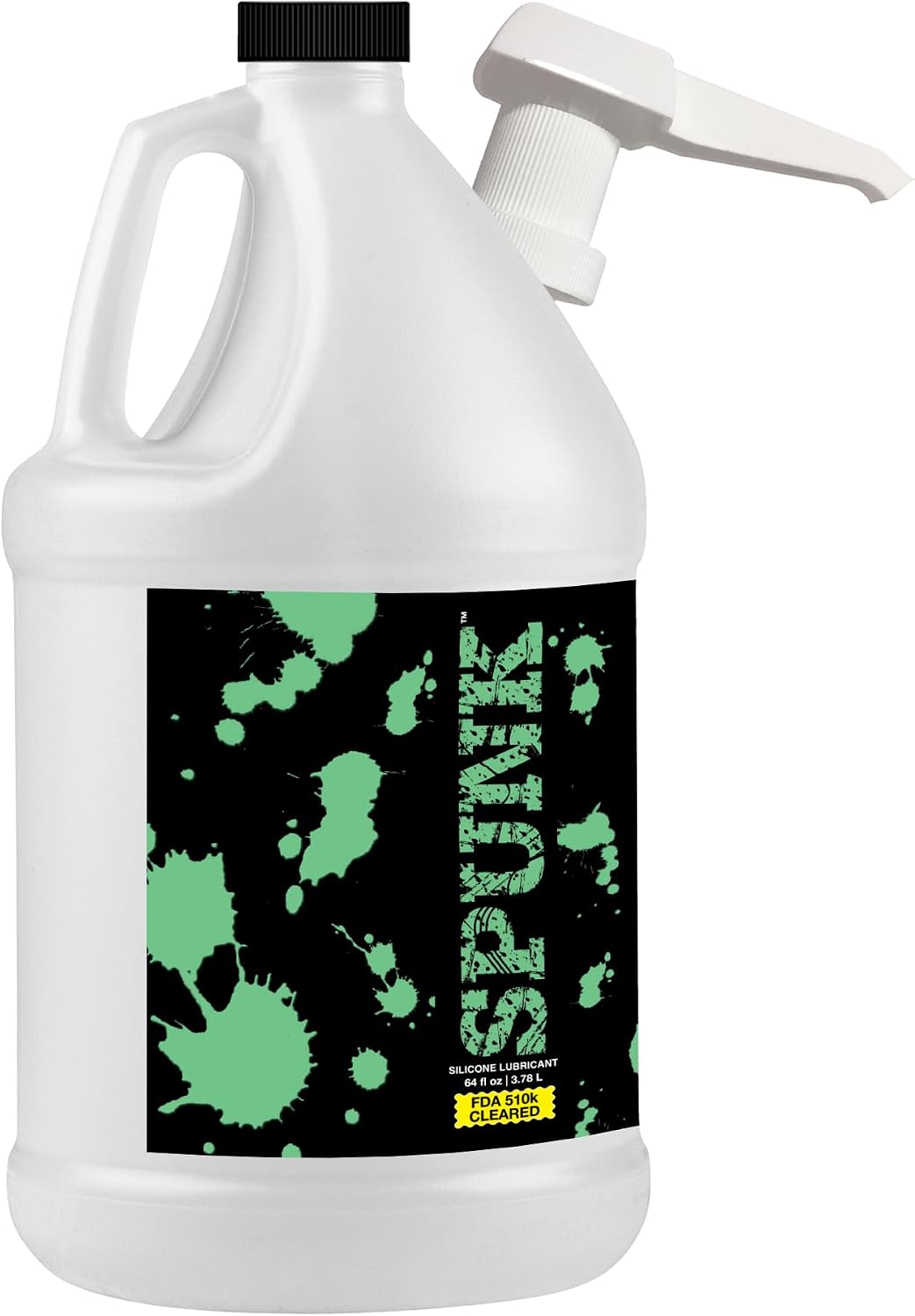 SPUNK Lube Pure Silicone Lubricant - FDA Cleared, Long-Lasting, Non-Drying, Medical-Grade Personal Sex Lube for Men, Women & Couples - Made in USA, 64 Fl Oz