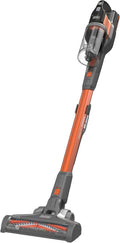 Black+Decker BHFEV182C 4-in-1 Cordless Upright Vacuum Cleaner (18 V, 2.0 Ah, To, Electric Brush Head, Narrow Spacer, Charger and Wall Mount)